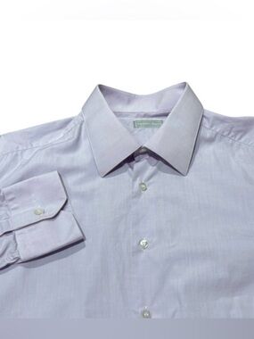 Stefano Ricci Men’s Long Sleeve Cotton Dress Shirt Light Lavender Size 44 17.5